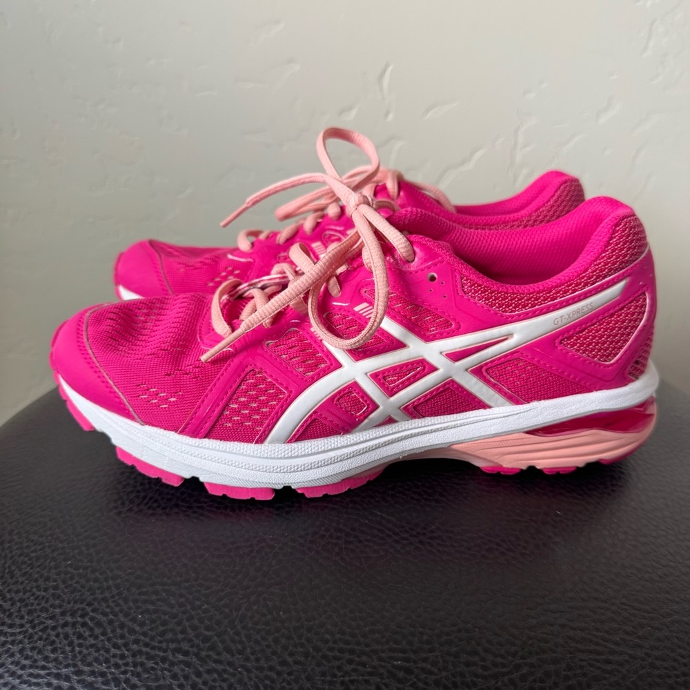 Asics Gt-Express Womens 8 Running Trainers 1012A131 Sneakers Shoes Pink Lace Up